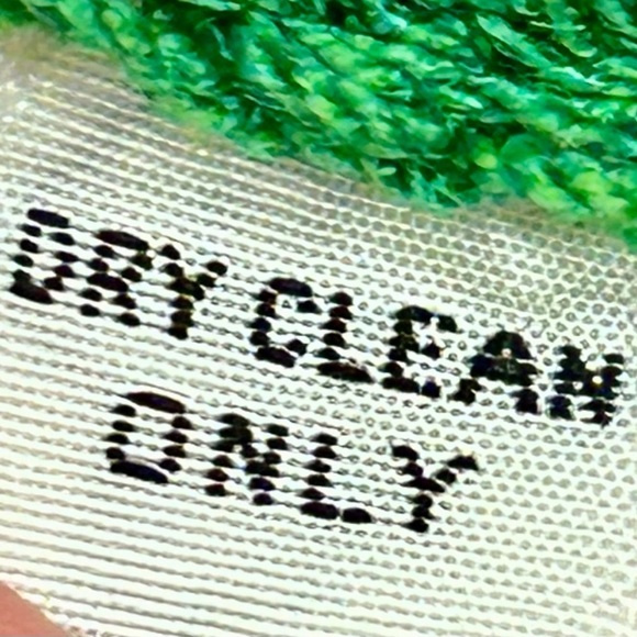 Vintage Adolfo New York Knit Skirt Suit Set Green & White | 70% Wool | Size S - Picture 7 of 8